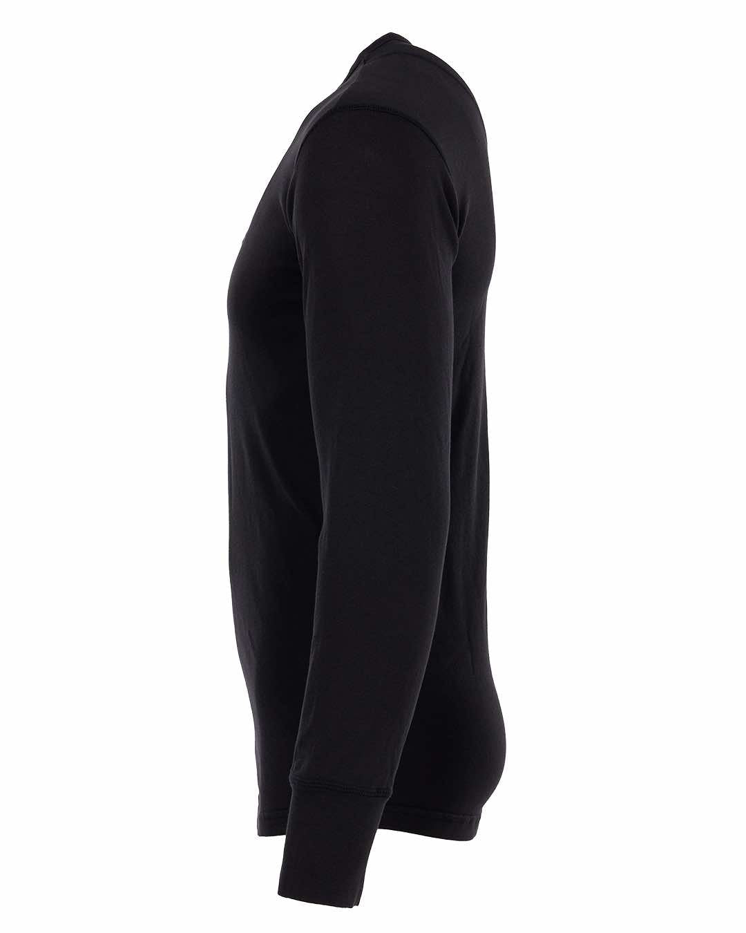1927 HENLEY SHIRT LONG SLEEVE - FADED BLACK
