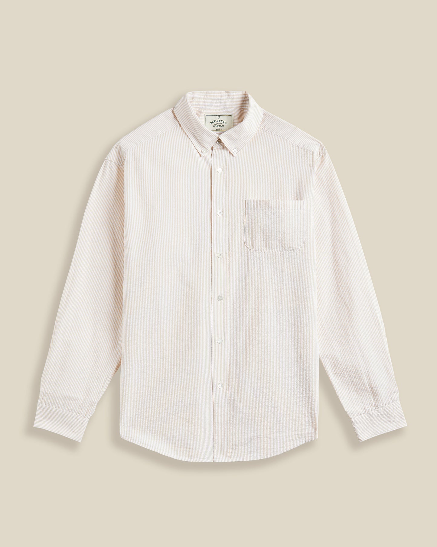 PORTUGUESE FLANNEL ATLANTICO STRIPE - SAND