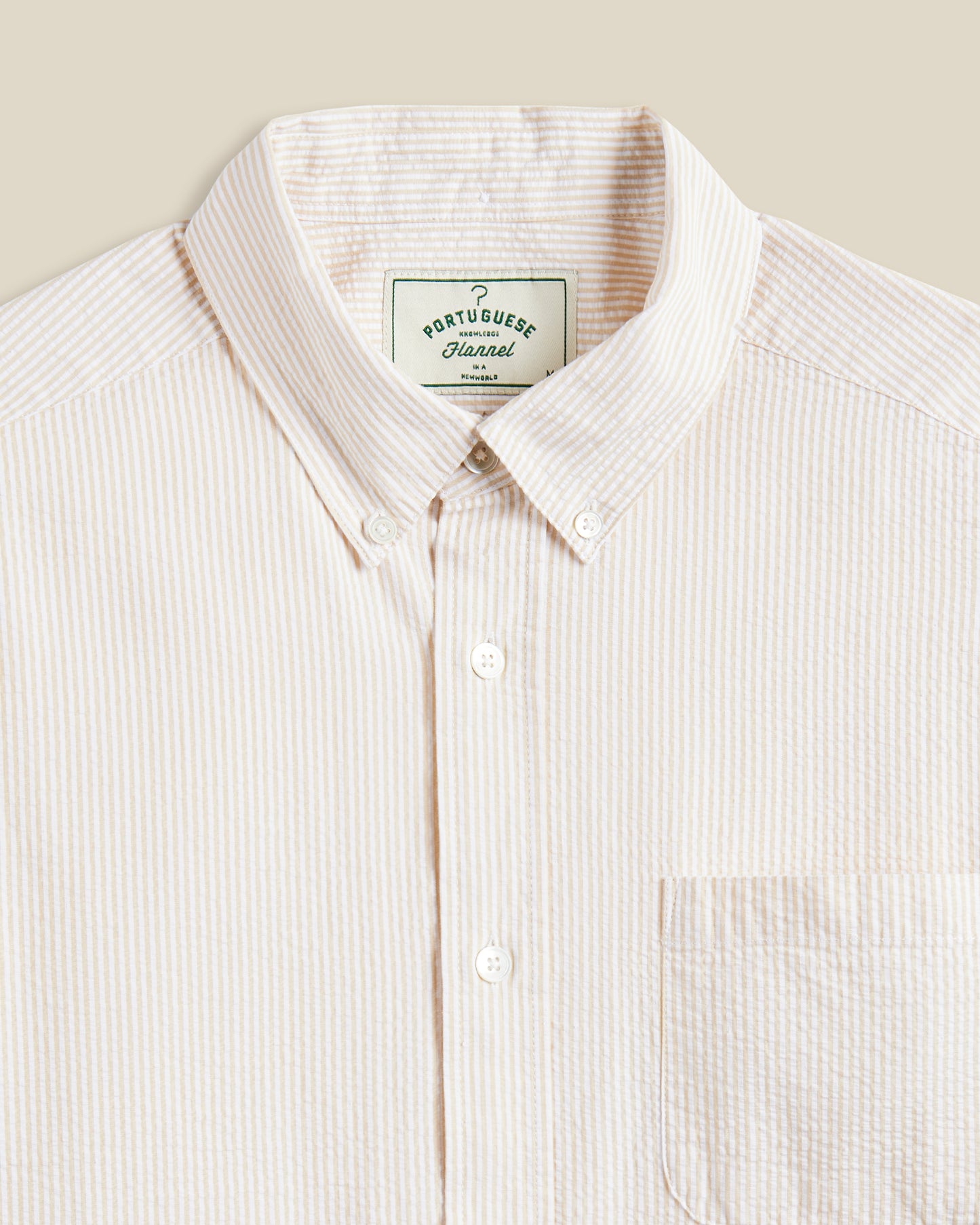 PORTUGUESE FLANNEL ATLANTICO STRIPE - SAND