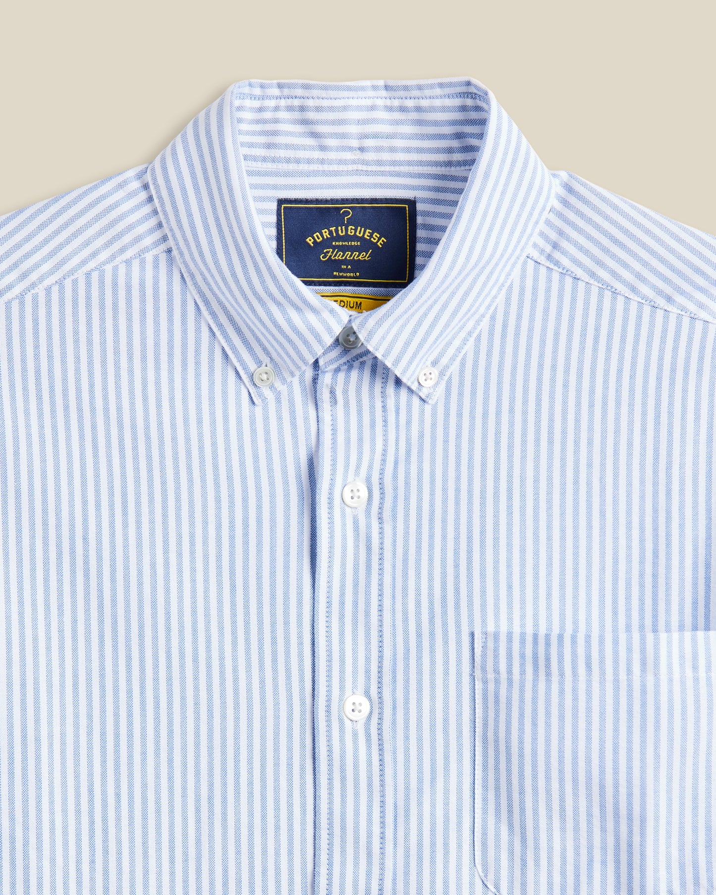 PORTUGUESE FLANNEL BELAVISTA STRIPE SHIRT - BLUE