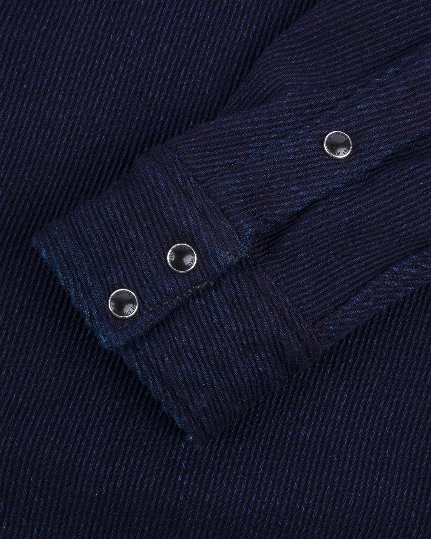 IRON HEART IHSH-208-IND INDIGO KERSEY WESTERN SHIRT - INDIGO
