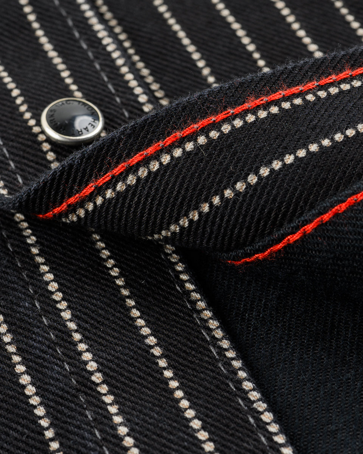 IRON HEART IHSH-62-BLK 12OZ WABASH WESTERN SHIRT - BLACK