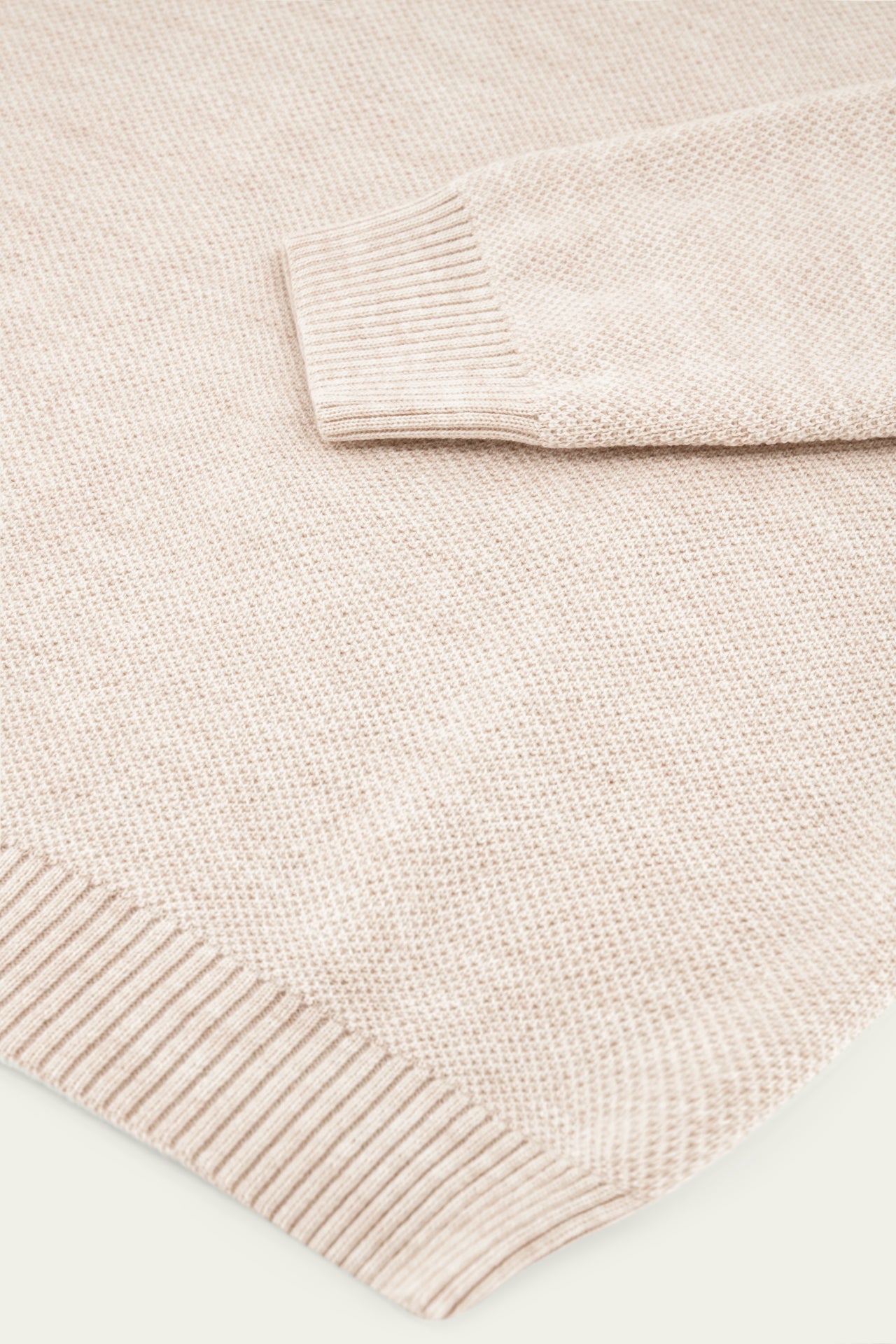 NITTO KNITWEAR PULL YOURI COL ROULE - NATUREL