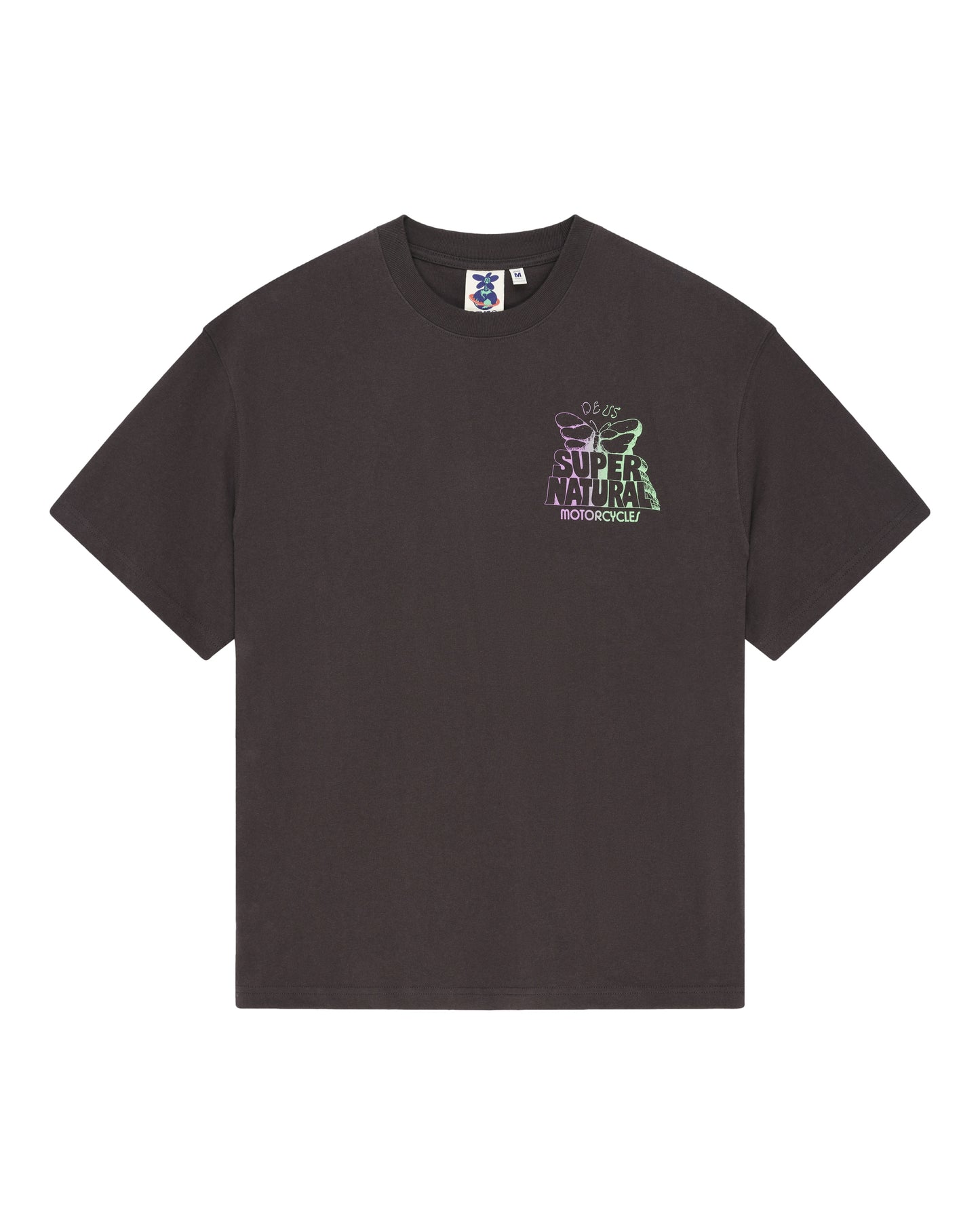 DEUS EX MACHINA TEMPLE TORQUE OS TEE - GREY ANTHRACITE