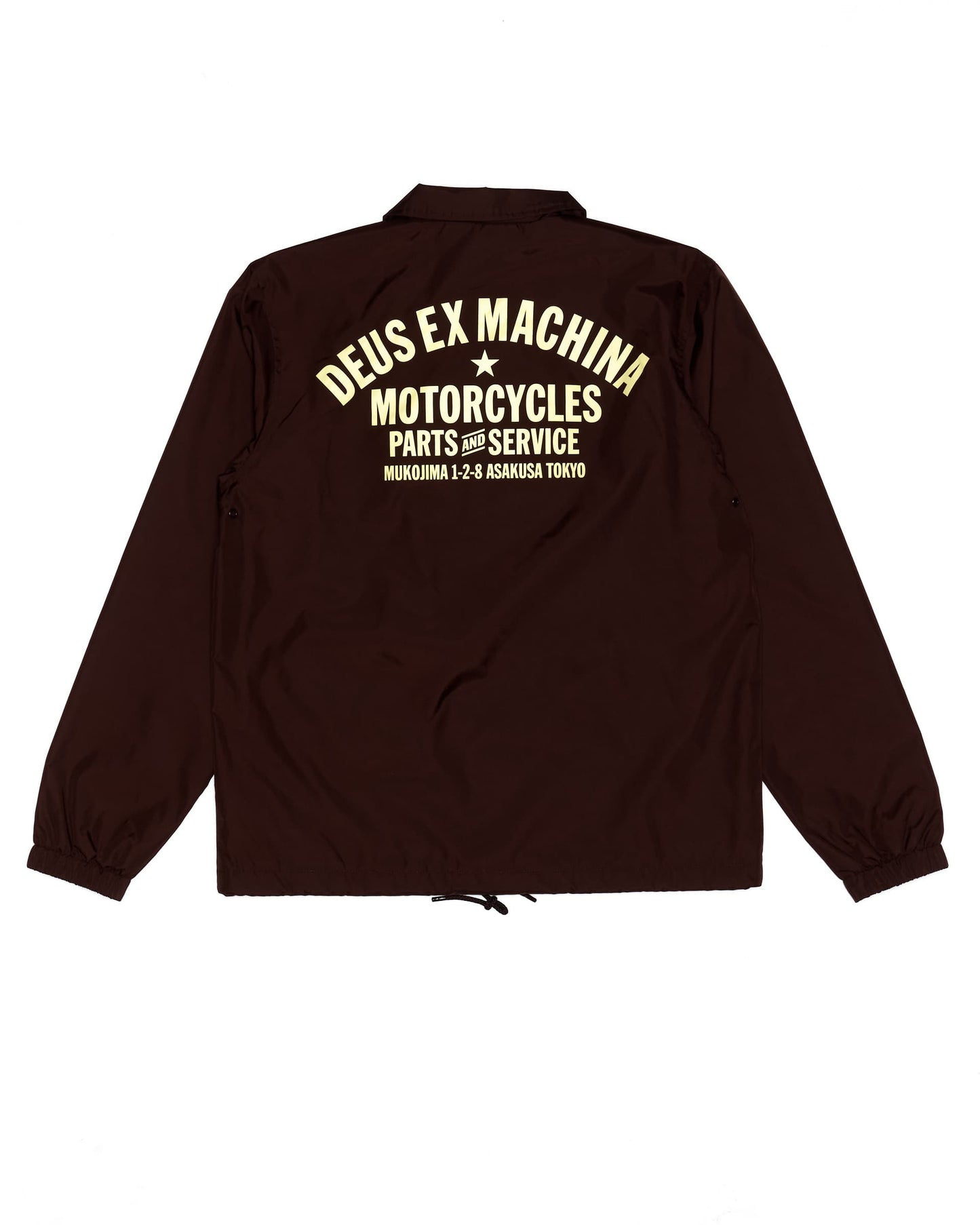 DEUS EX MACHINA TOKYO COACH JACKET - CHOC PLUM