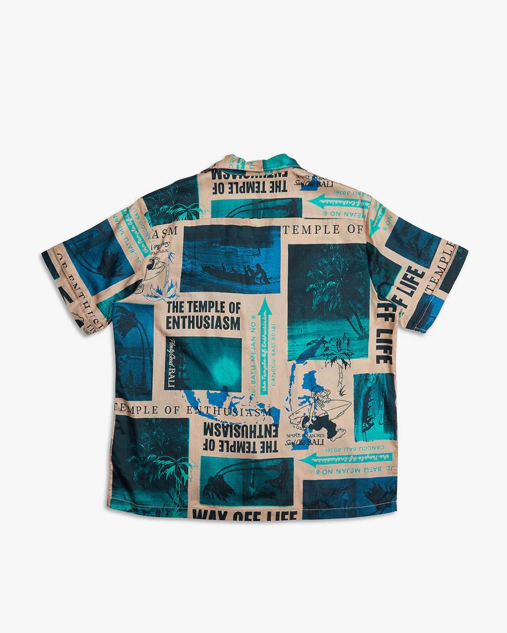 DEUS EX MACHINA WAY OFF SHIRT - LAGOON