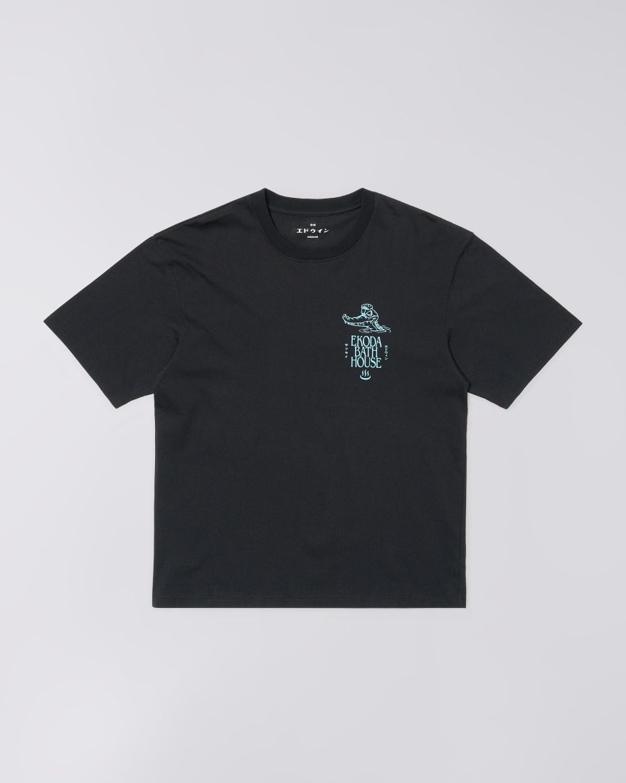EDWIN EDOKA BATH HOUSE T-SHIRT - BLACK