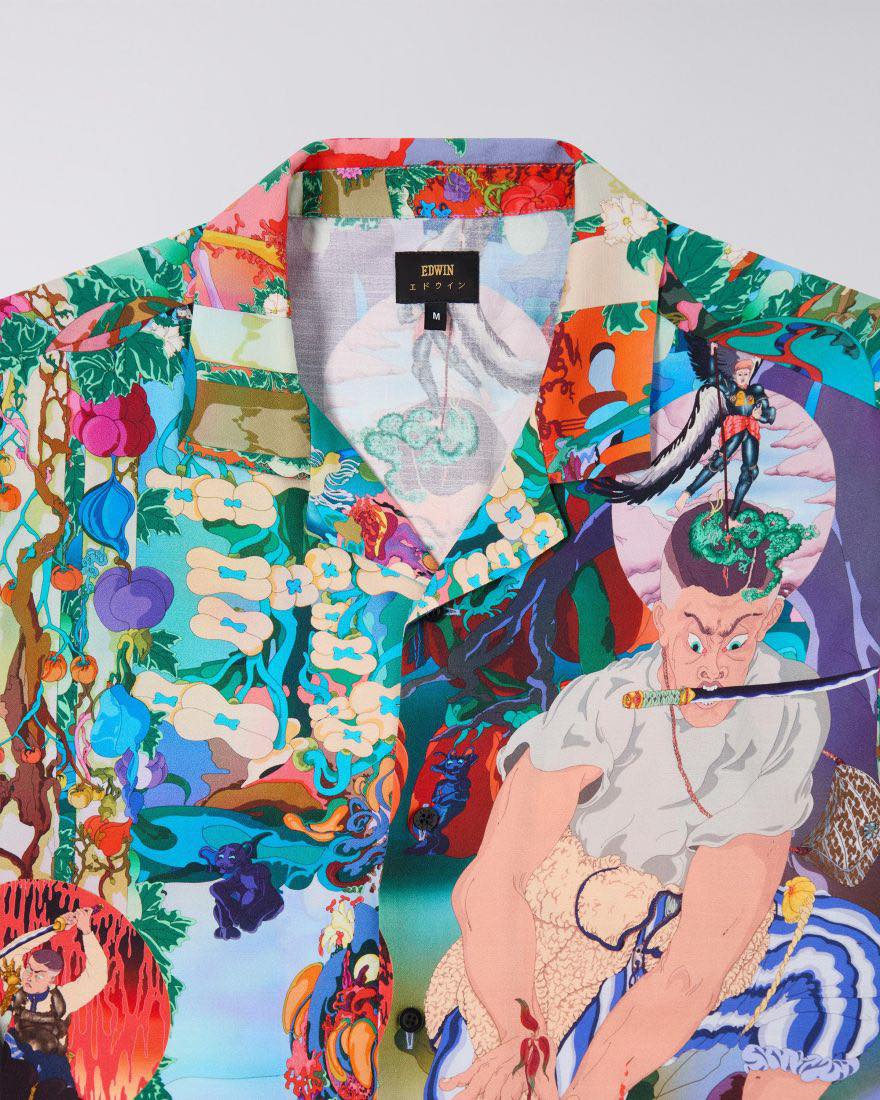 EDWIN HEDI & THAMI SHIRT SS - MULTICOLOR
