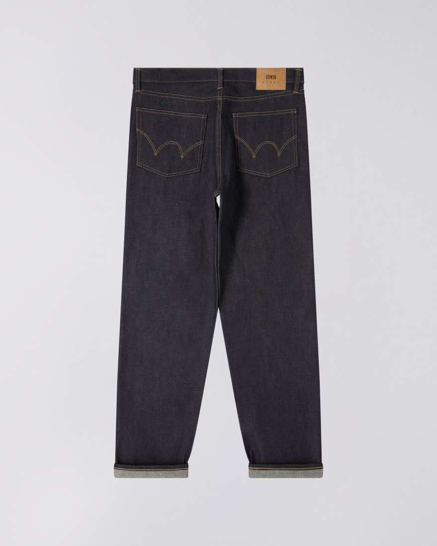 EDWIN LOOSE FIT JEANS KURABO INDIGO DENIM - BLUE UNWASHED