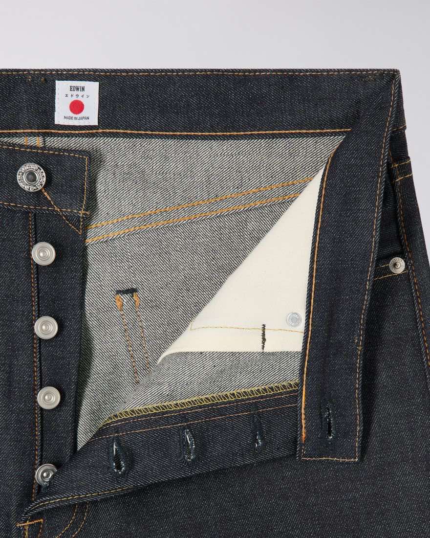 EDWIN LOOSE FIT JEANS KURABO INDIGO DENIM - BLUE UNWASHED