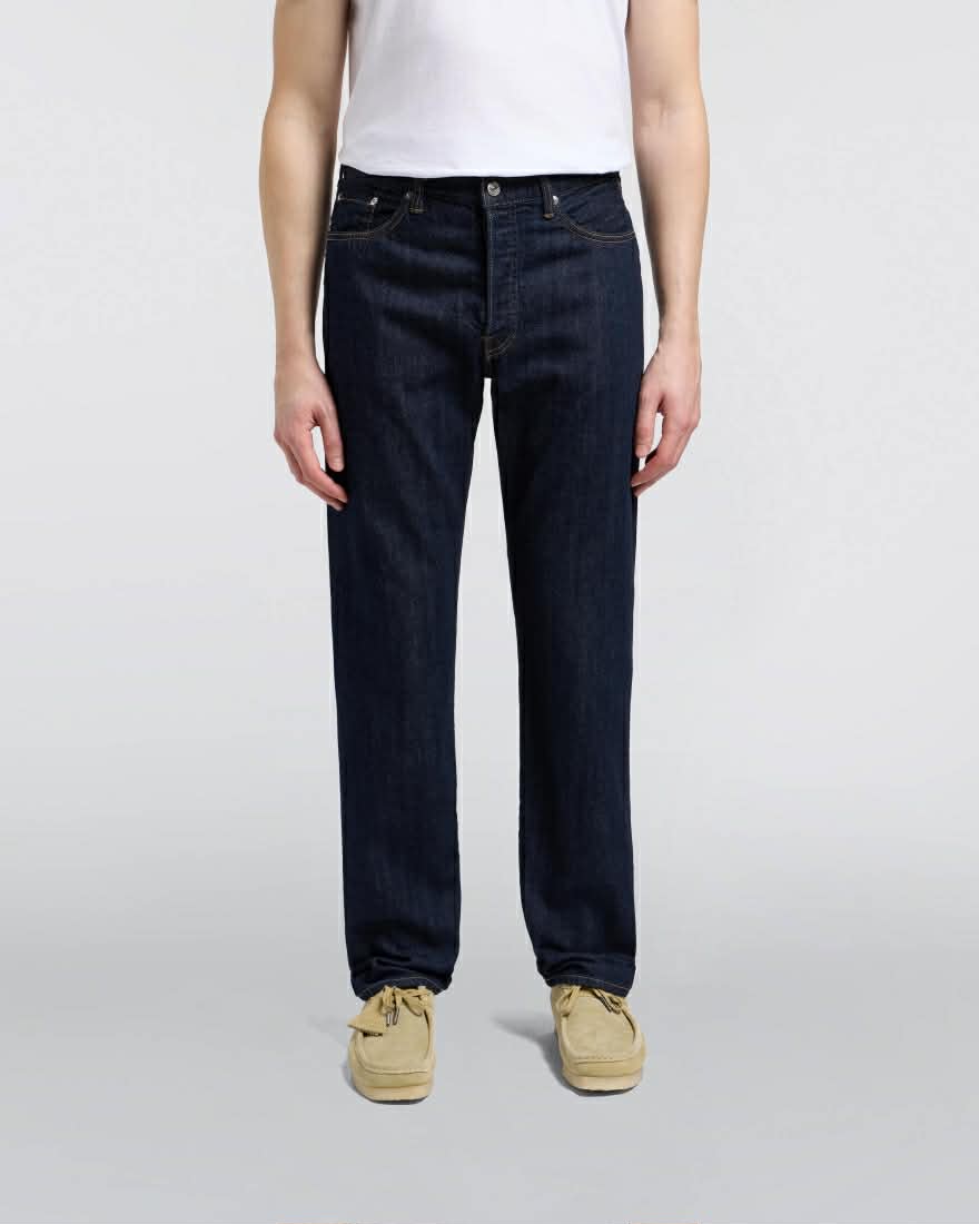 EDWIN REGULAR STRAIGHT JEANS KAIHARA 10,5 OZ INDIGO DENIM - BLUE RINSED
