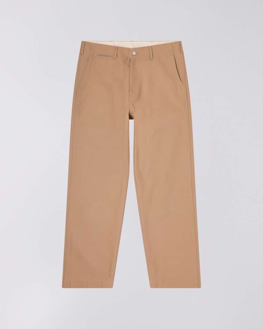 EDWIN WIDE TROUSER BEIGE - UNWASHED