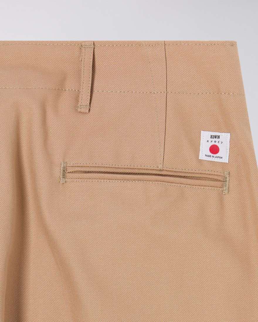 EDWIN WIDE TROUSER BEIGE - UNWASHED