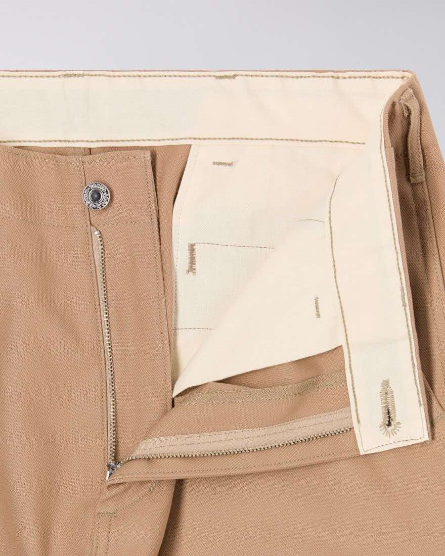 EDWIN WIDE TROUSER BEIGE - UNWASHED