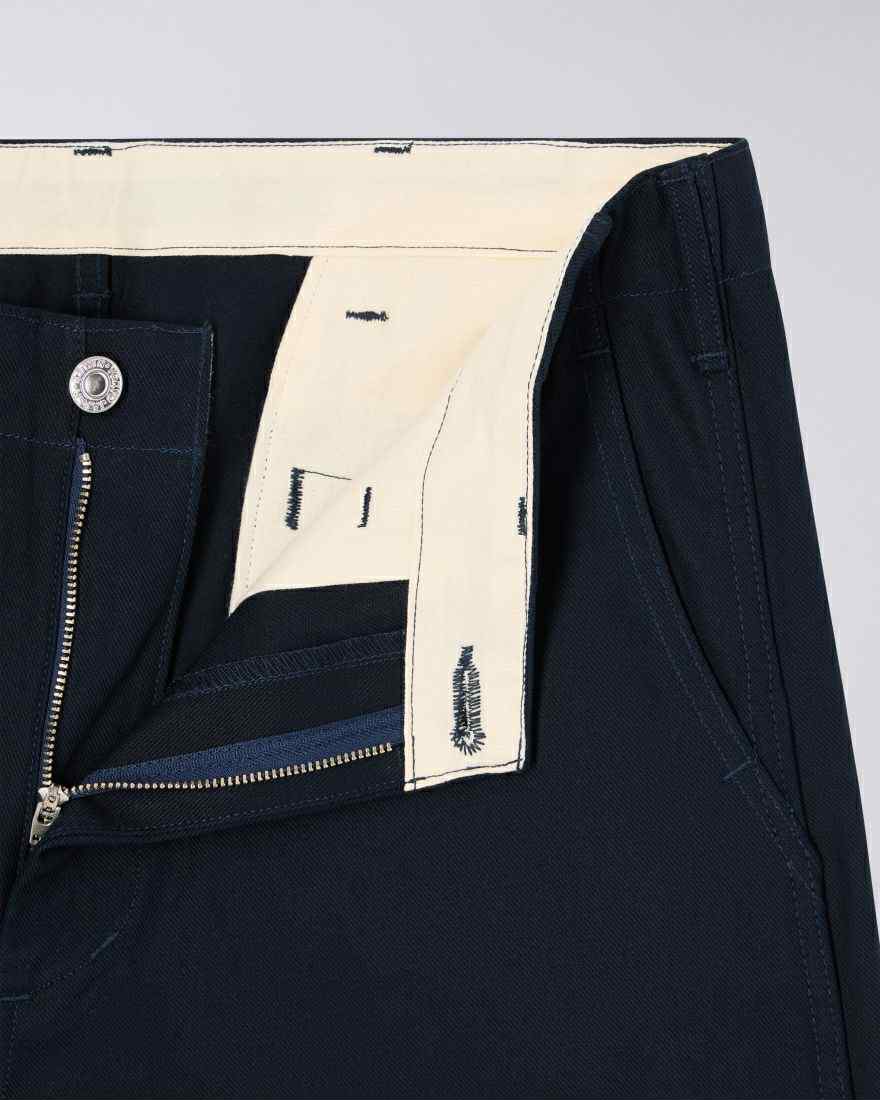 EDWIN WIDE TROUSER NAVY - UNWASHED
