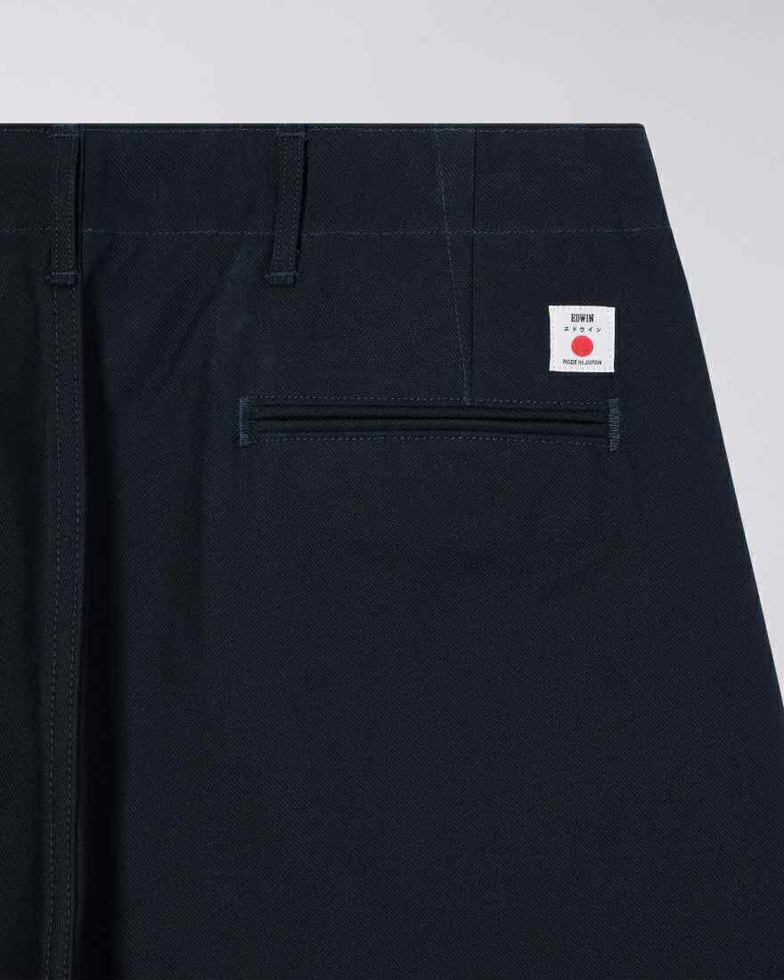 EDWIN WIDE TROUSER NAVY - UNWASHED