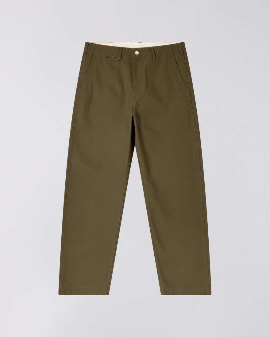 EDWIN WIDE TROUSER OLIVE - UNWASHED