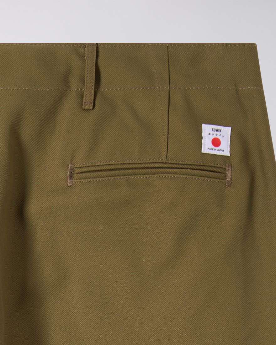 EDWIN WIDE TROUSER OLIVE - UNWASHED