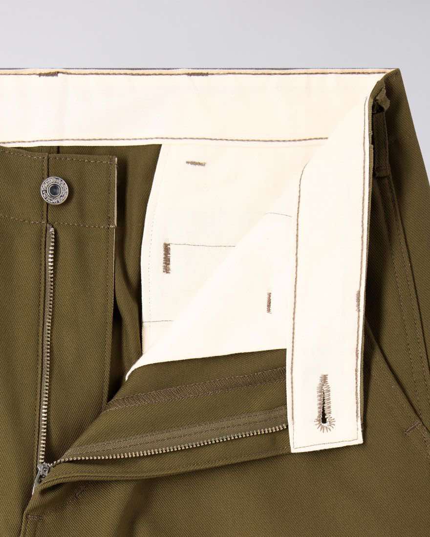 EDWIN WIDE TROUSER OLIVE - UNWASHED
