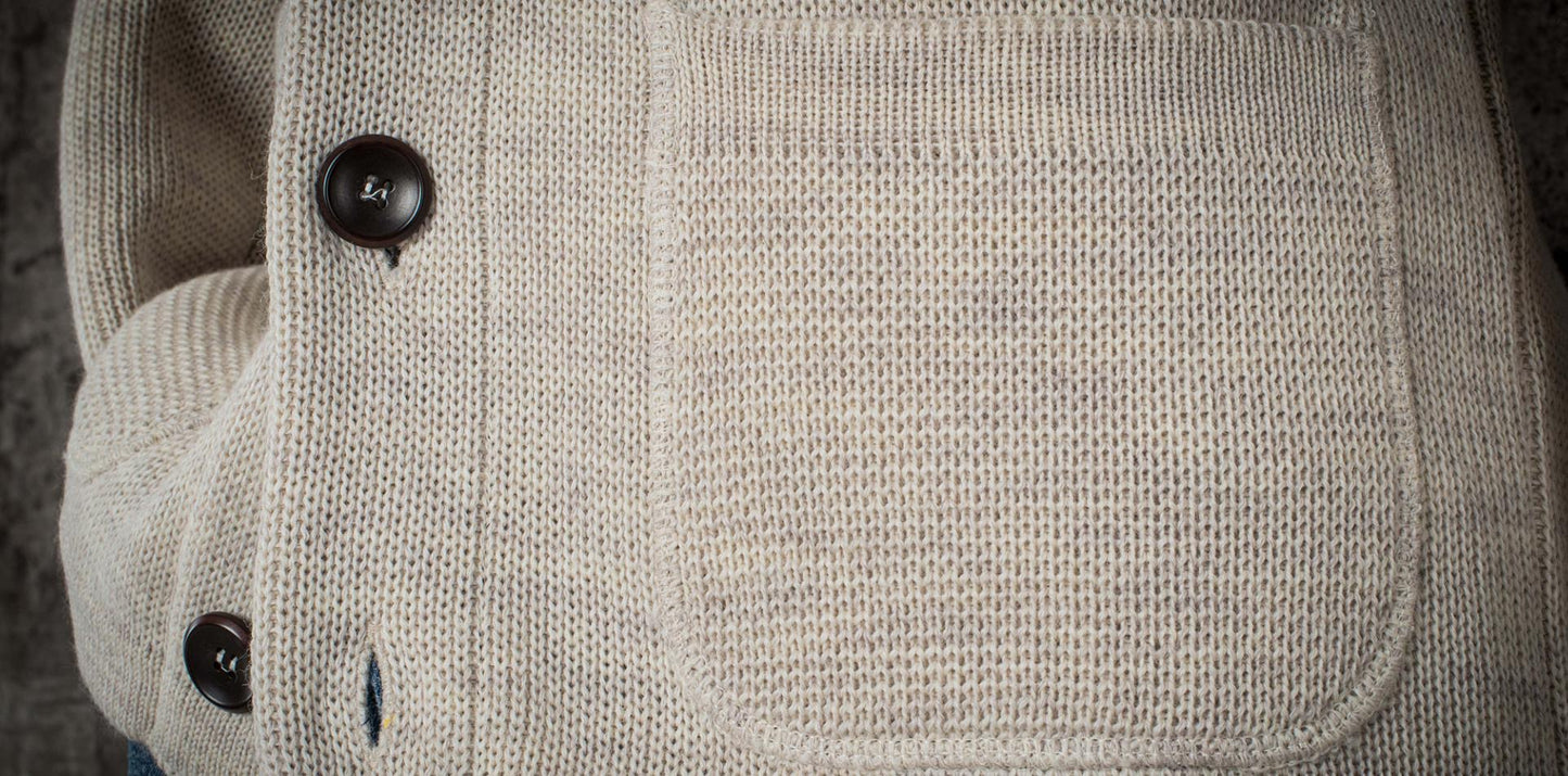 FLEURS DE BAGNE LE CARDIGAN L'ENFANT DU MALHEUR - NATUREL