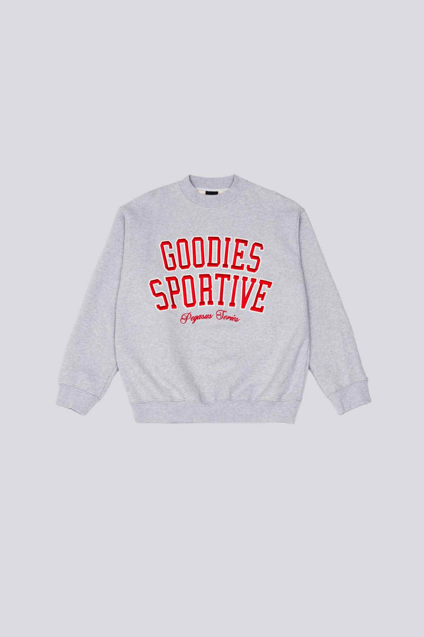 GOODIES SPORTIVE BASEBALL CREWNECK - GREY