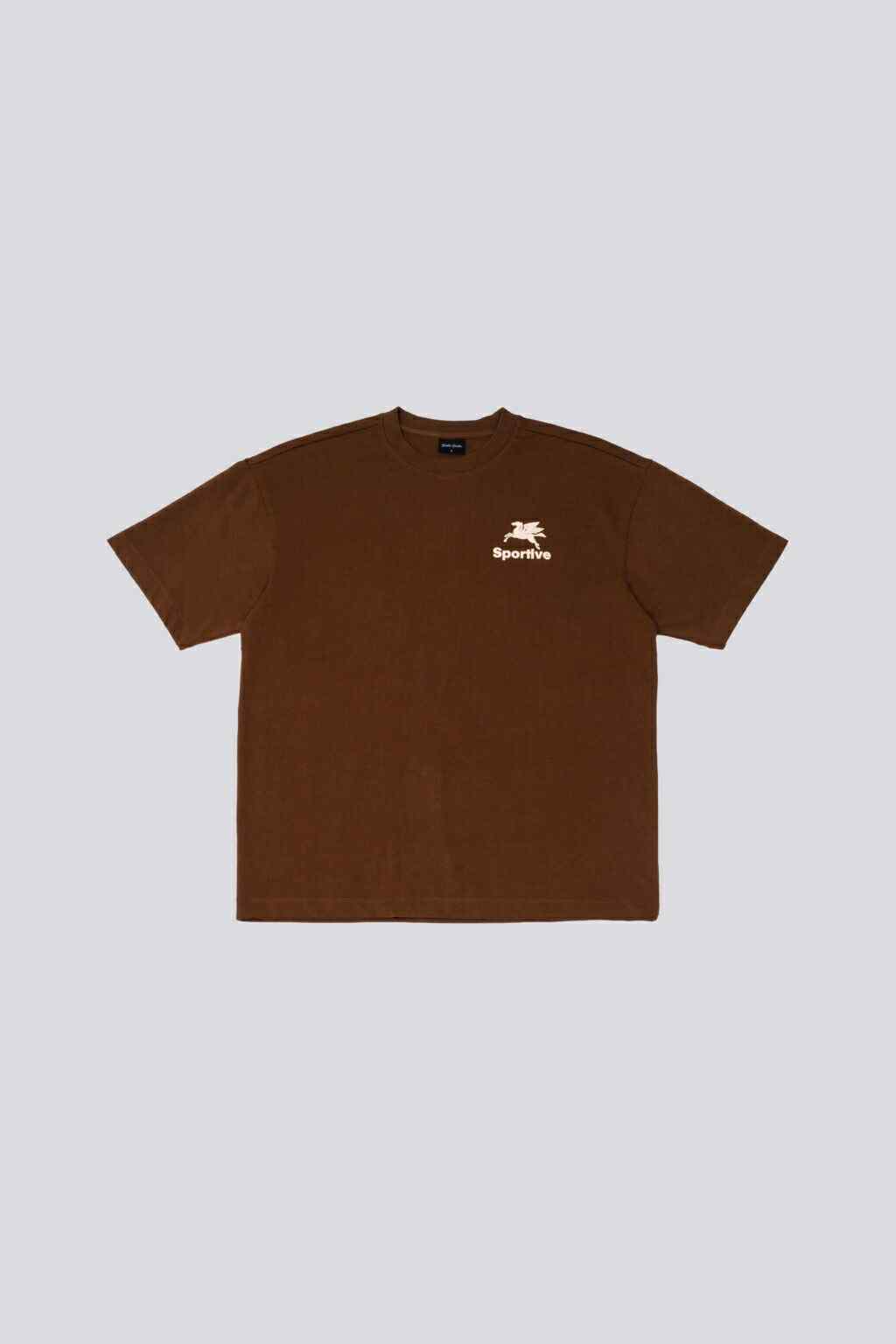 GOODIES SPORTIVE PEGASUS TEE - CHOCOLATE