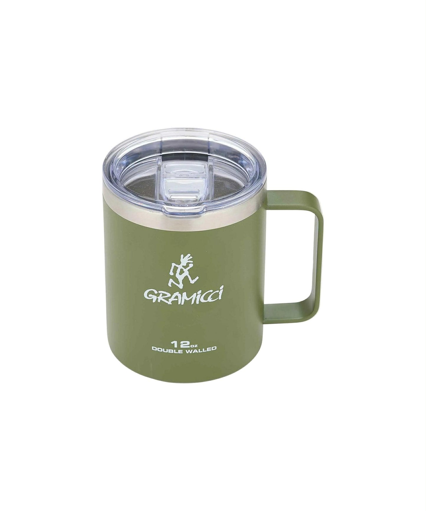 GRAMICCI DOUBLE WALLED STRAINLESS STEEL MUG - OLIVE