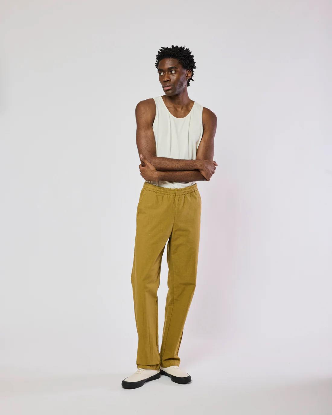HOMECORE PANTALON MAJI BIO - GOLDEN BROWN