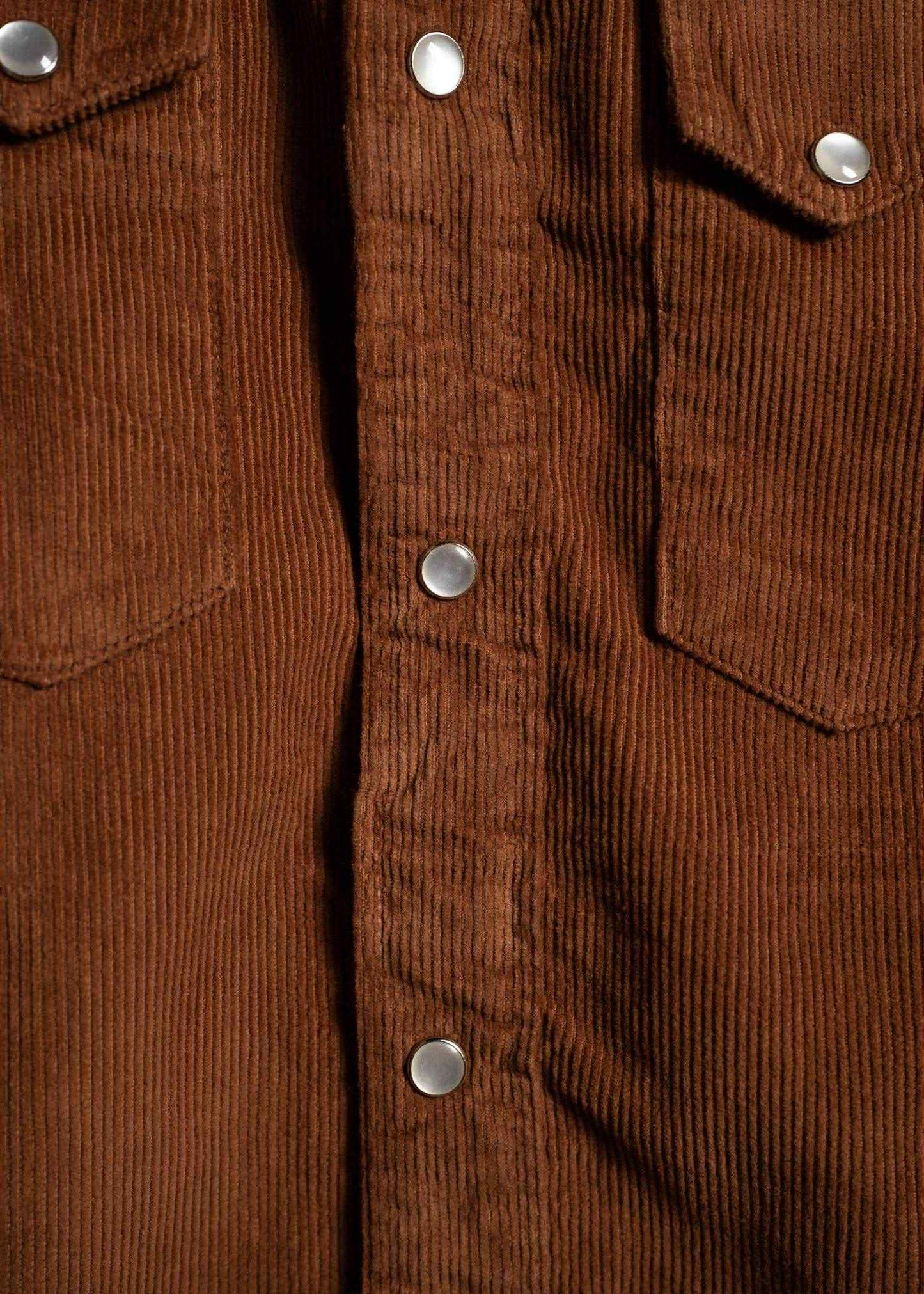 IRON AND RESIN CORDUROY OJAI SHIRT - RUST