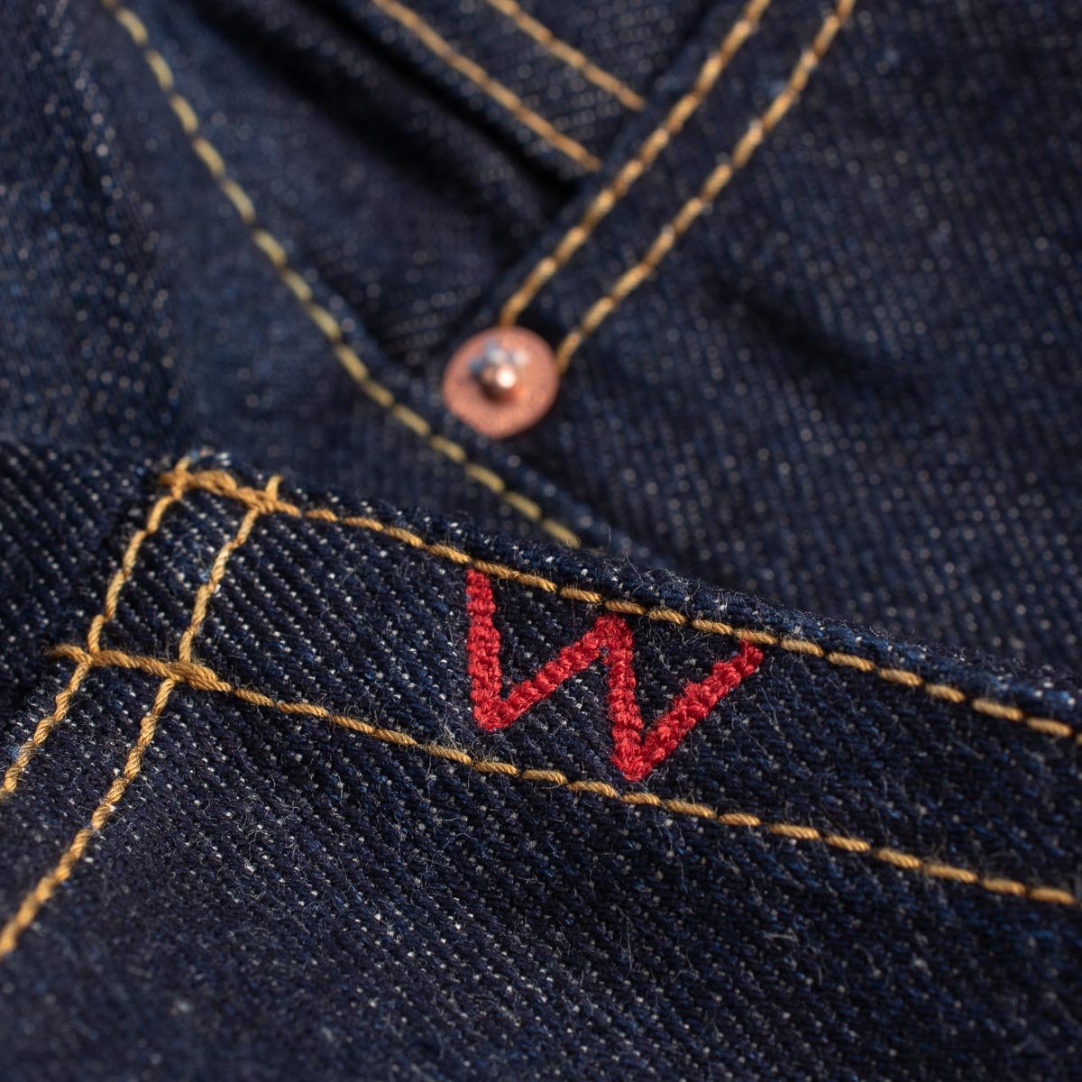 IRON HEART IH-777N 17 OZ SLIM TAPERED CUT JEANS - INDIGO