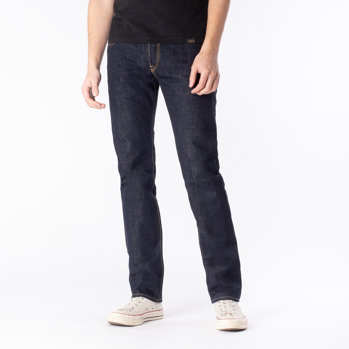 IRON HEART IH-777N 17 OZ SLIM TAPERED CUT JEANS - INDIGO