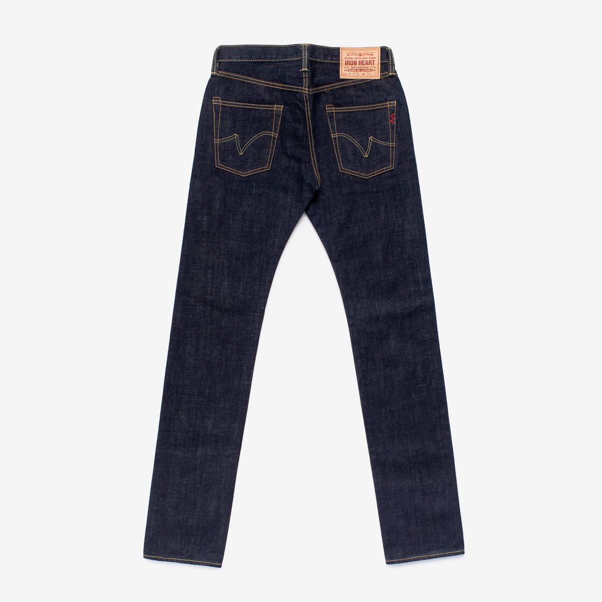 IRON HEART IH-777N 17 OZ SLIM TAPERED CUT JEANS - INDIGO