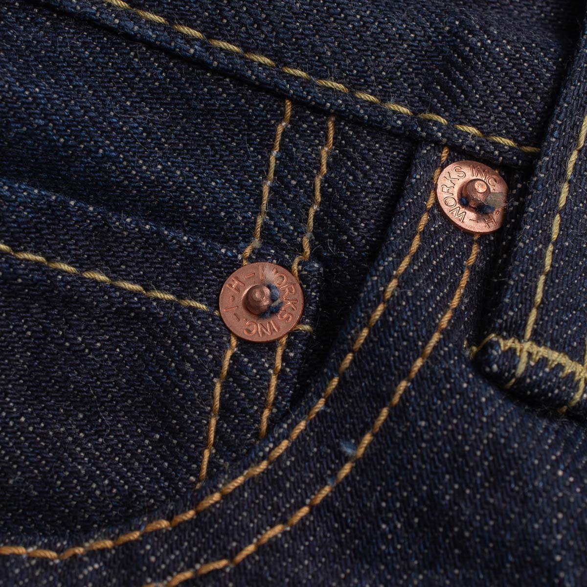 IRON HEART IH-777N 17 OZ SLIM TAPERED CUT JEANS - INDIGO