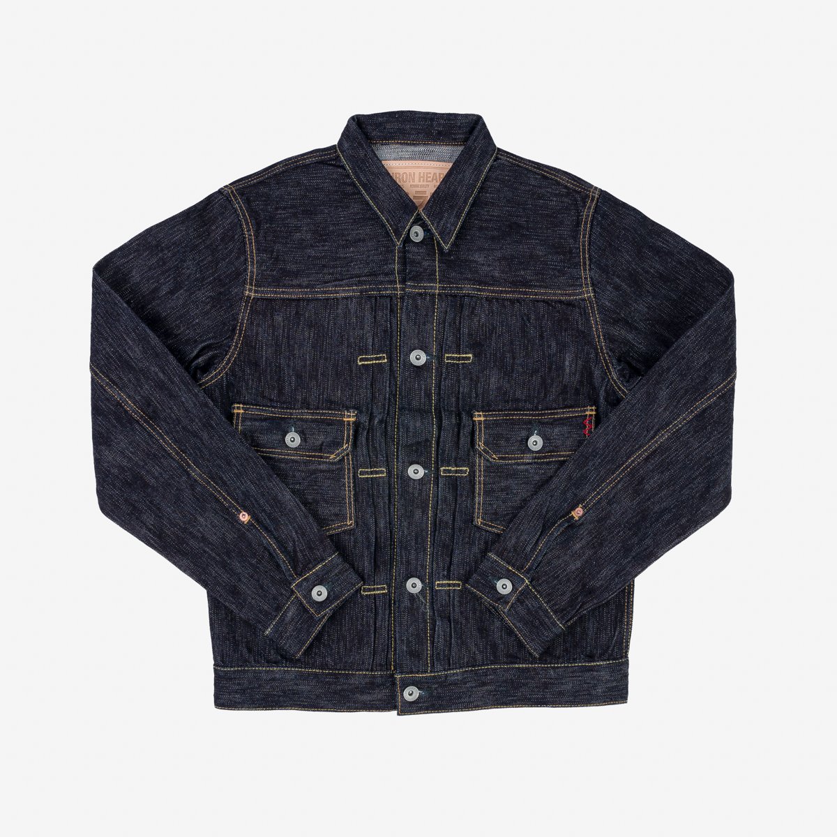 IRON HEART IHJ-507-SLB 16 OZ SLUBBY SELVEDGE DENIM TYPE II JACKET - INDIGO