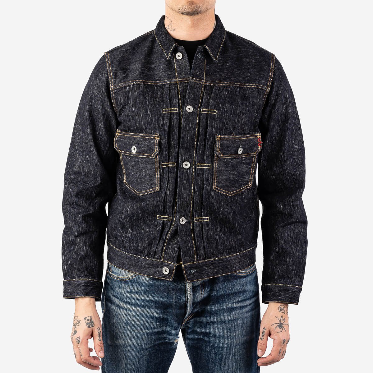 IRON HEART IHJ-507-SLB 16 OZ SLUBBY SELVEDGE DENIM TYPE II JACKET - INDIGO