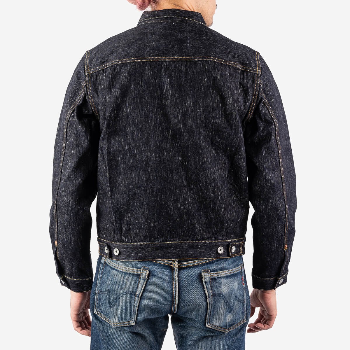 IRON HEART IHJ-507-SLB 16 OZ SLUBBY SELVEDGE DENIM TYPE II JACKET - INDIGO
