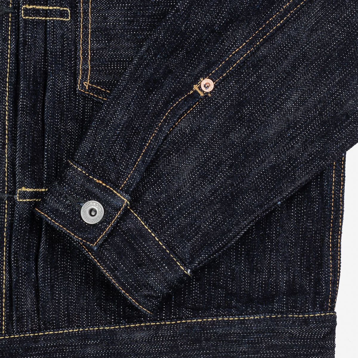 IRON HEART IHJ-507-SLB 16 OZ SLUBBY SELVEDGE DENIM TYPE II JACKET - INDIGO