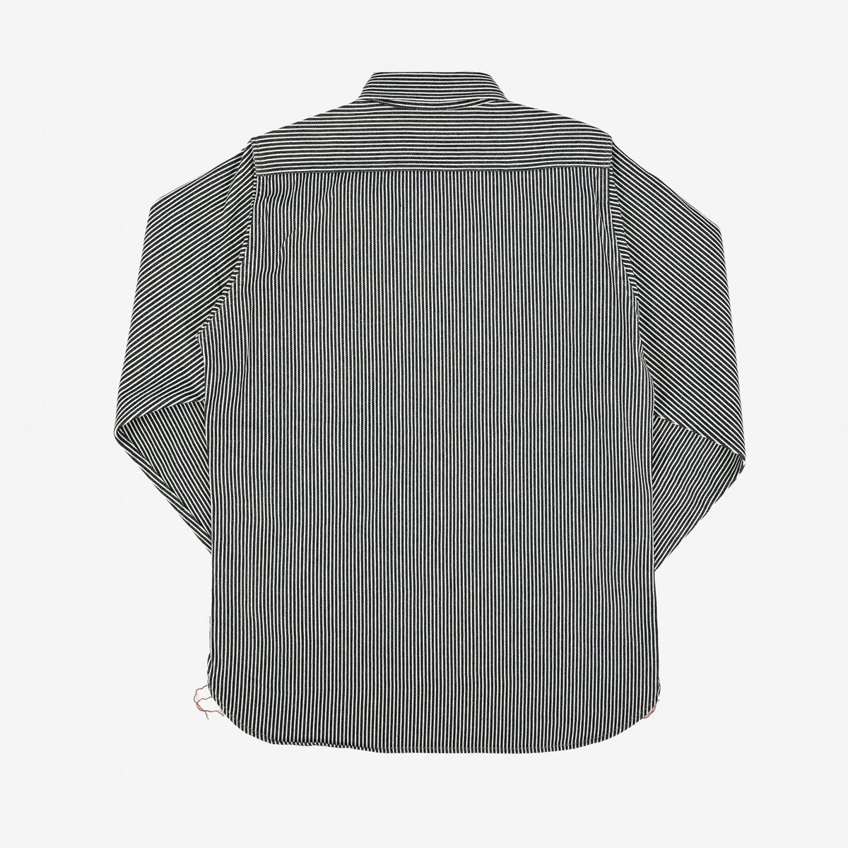 IRON HEART IHSH-274-IND 12 OZ HICKORY STRIPE WORK SHIRT - INDIGO
