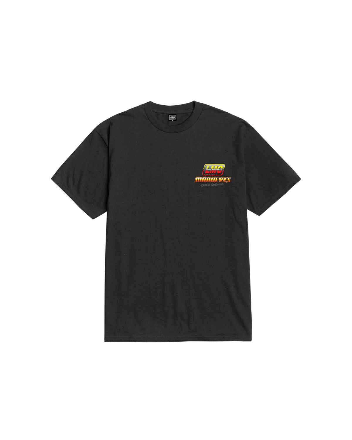 LOSER MACHINE COMPANY X MOONEYES BURNOUT STOCK T-SHIRT - BLACK