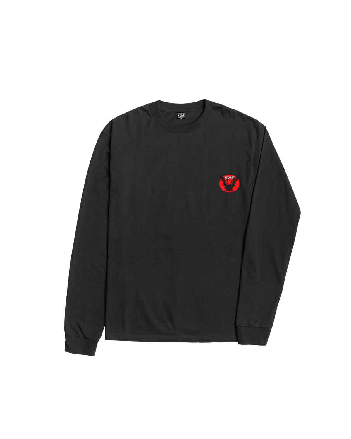 LOSER MACHINE COMPANY POWER BAND STOCK L/S T-SHIRT - BLACK
