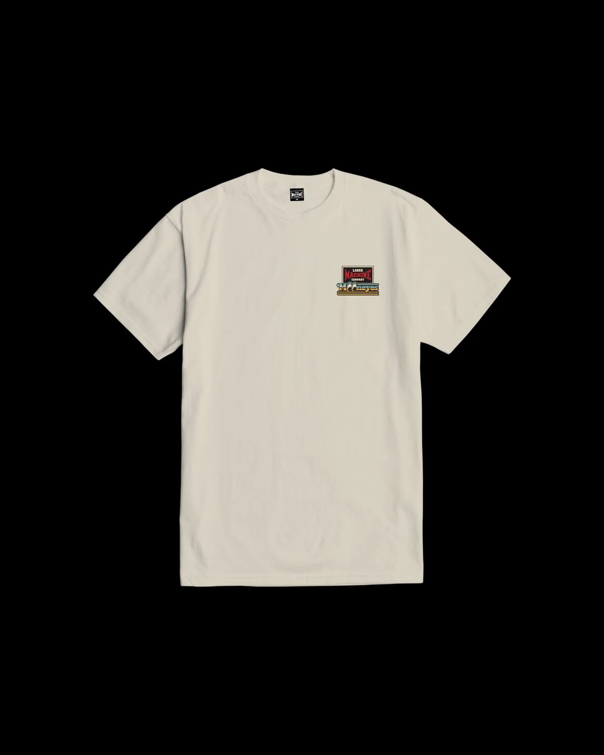 LOSER MACHINE REDLINE STOCK T-SHIRT - CREAM