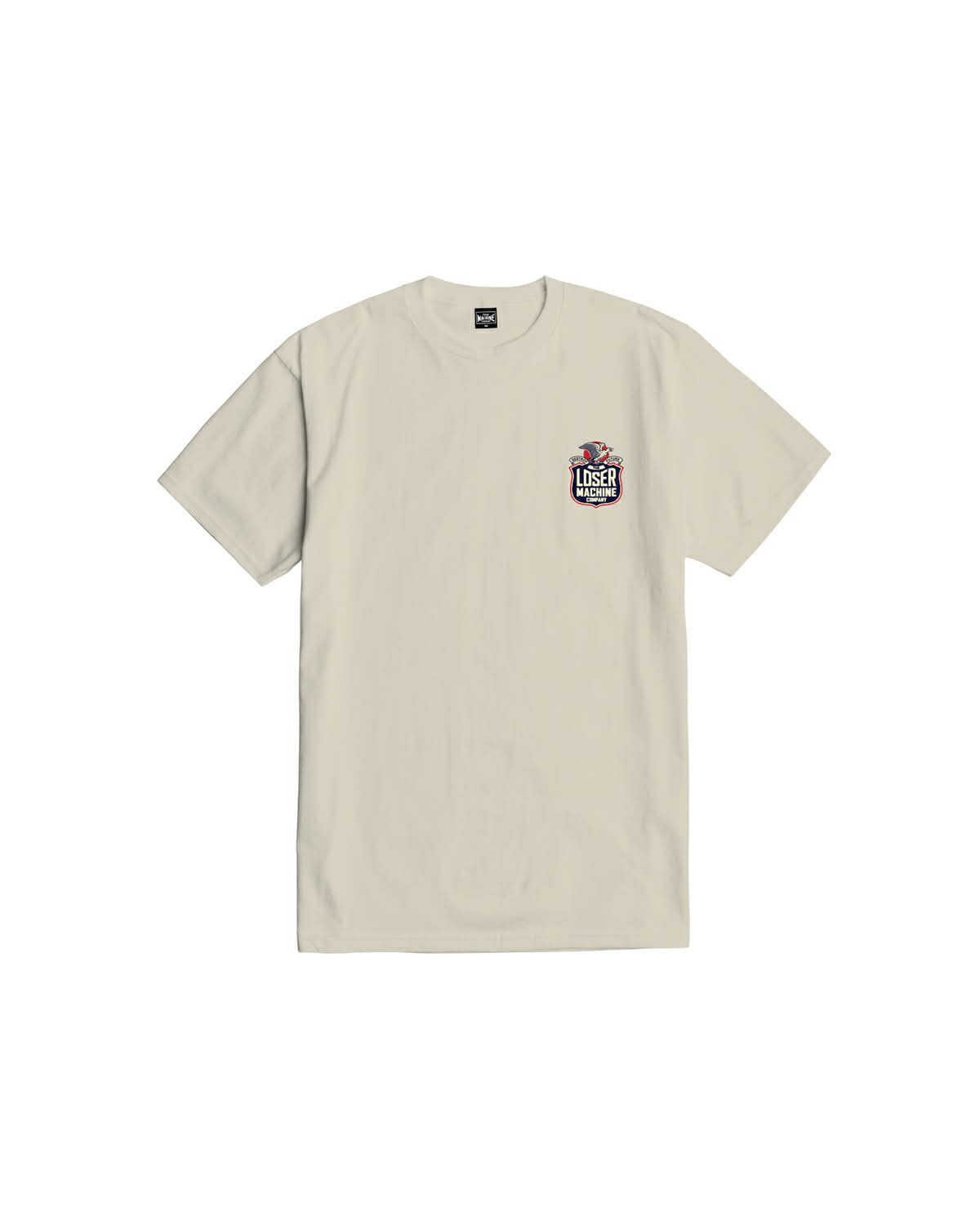 LOSER MACHINE COMPANY WORK HARD STOCK T-SHIRT - CREAM