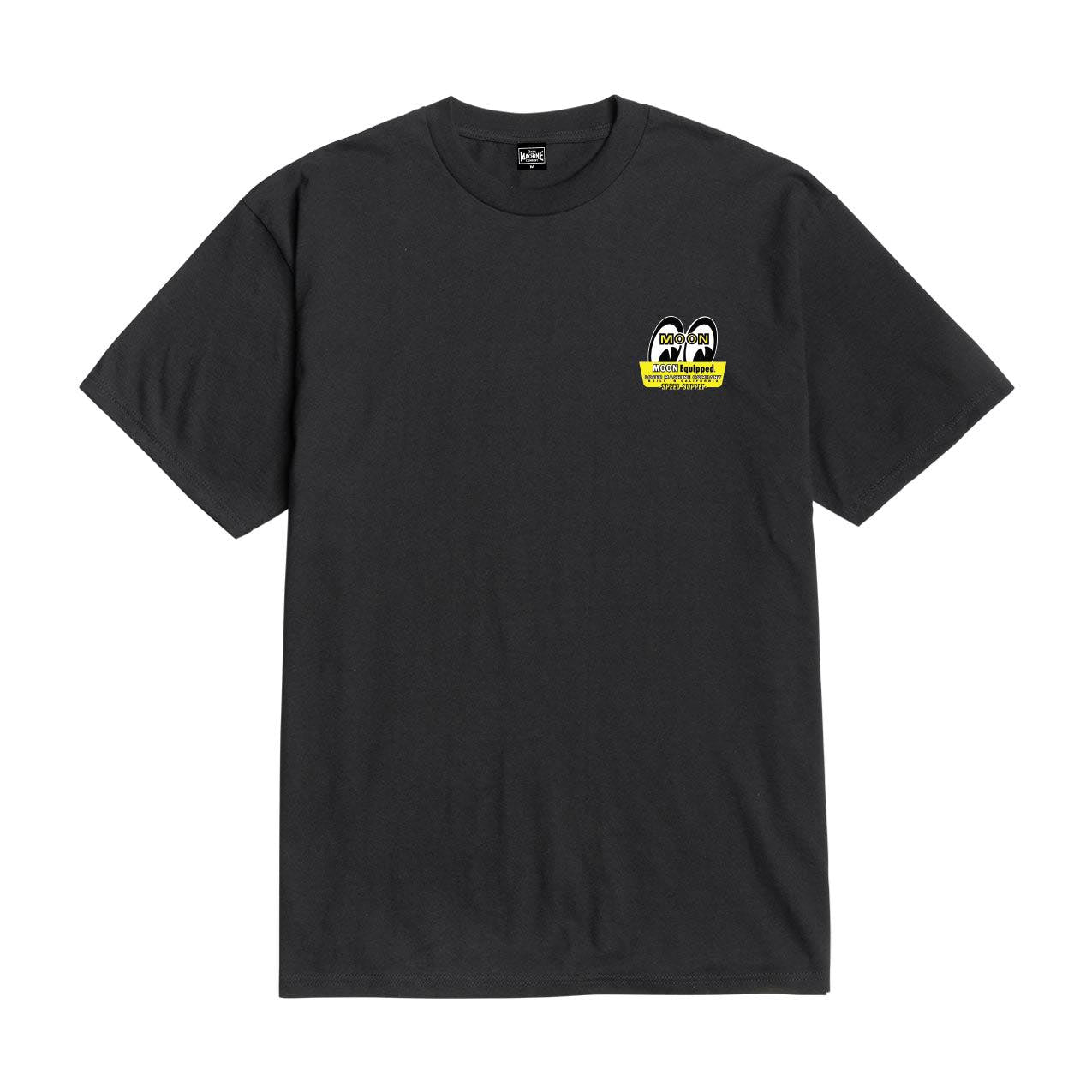 LOSER MACHINE COMPANY X MOONEYES QUARTER MILE STOCK T-SHIRT - BLACK
