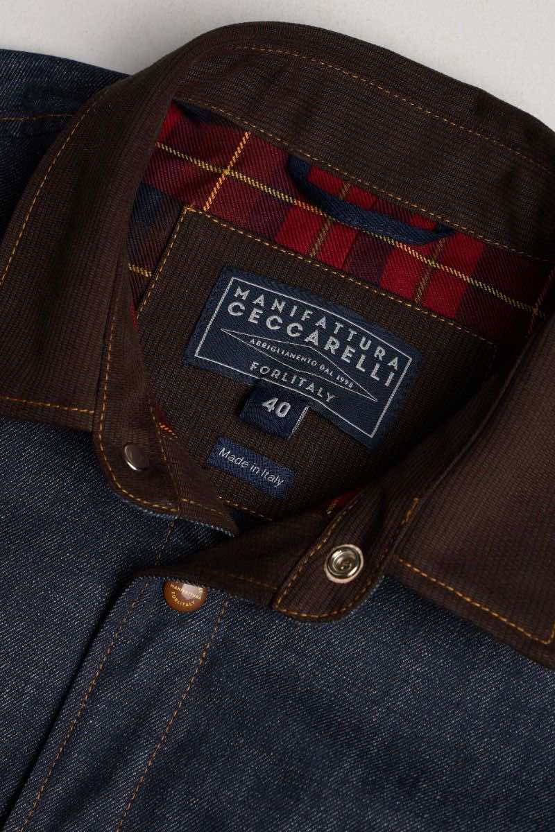 MANIFATTURA CECCARELLI HEAVY SHIRT CANDIANI 7073 CD - INDIGO