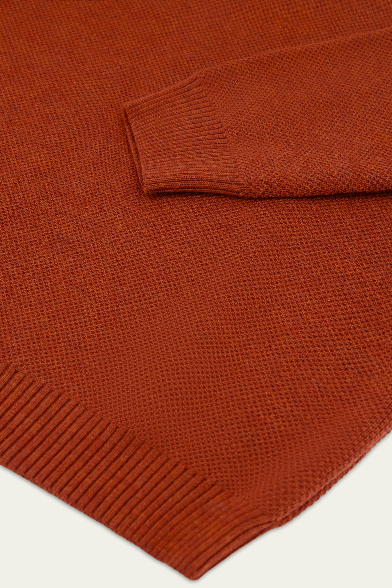 NITTO KNITWEAR PULL YOURI COL ROND - ORANGE