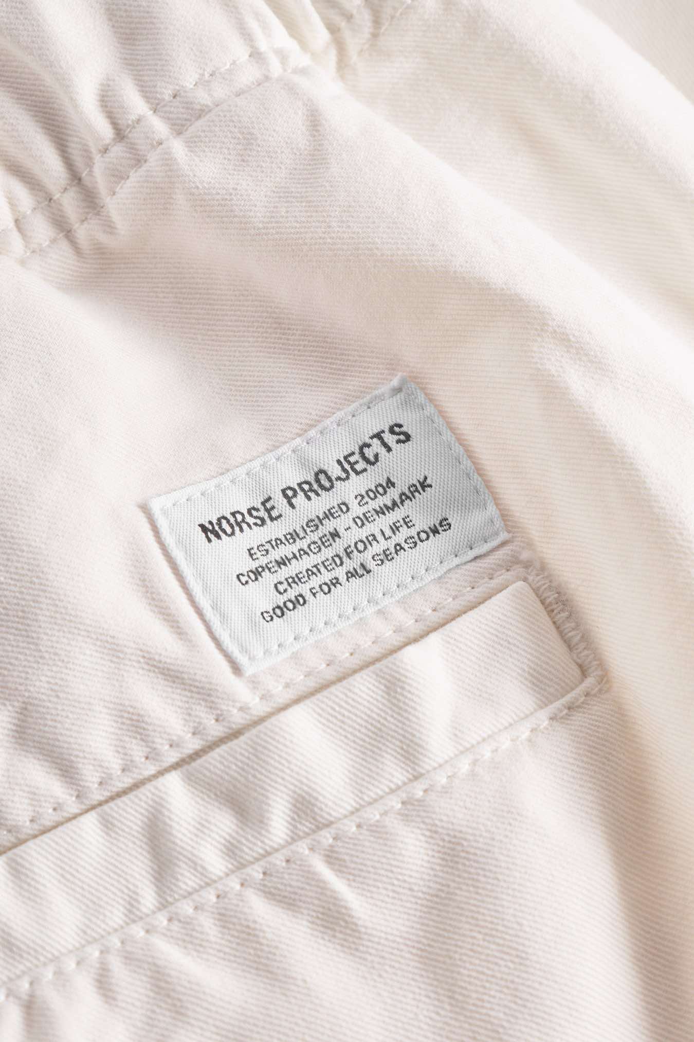NORSE PROJECT EZRA RELAXED COTTON LINEN TROUSER - KIT WHITE