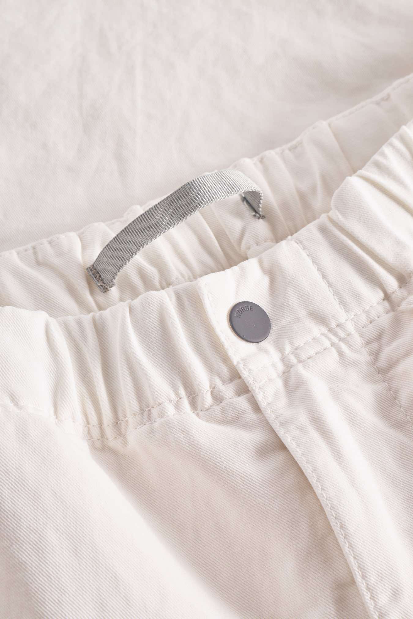 NORSE PROJECT EZRA RELAXED COTTON LINEN TROUSER - KIT WHITE