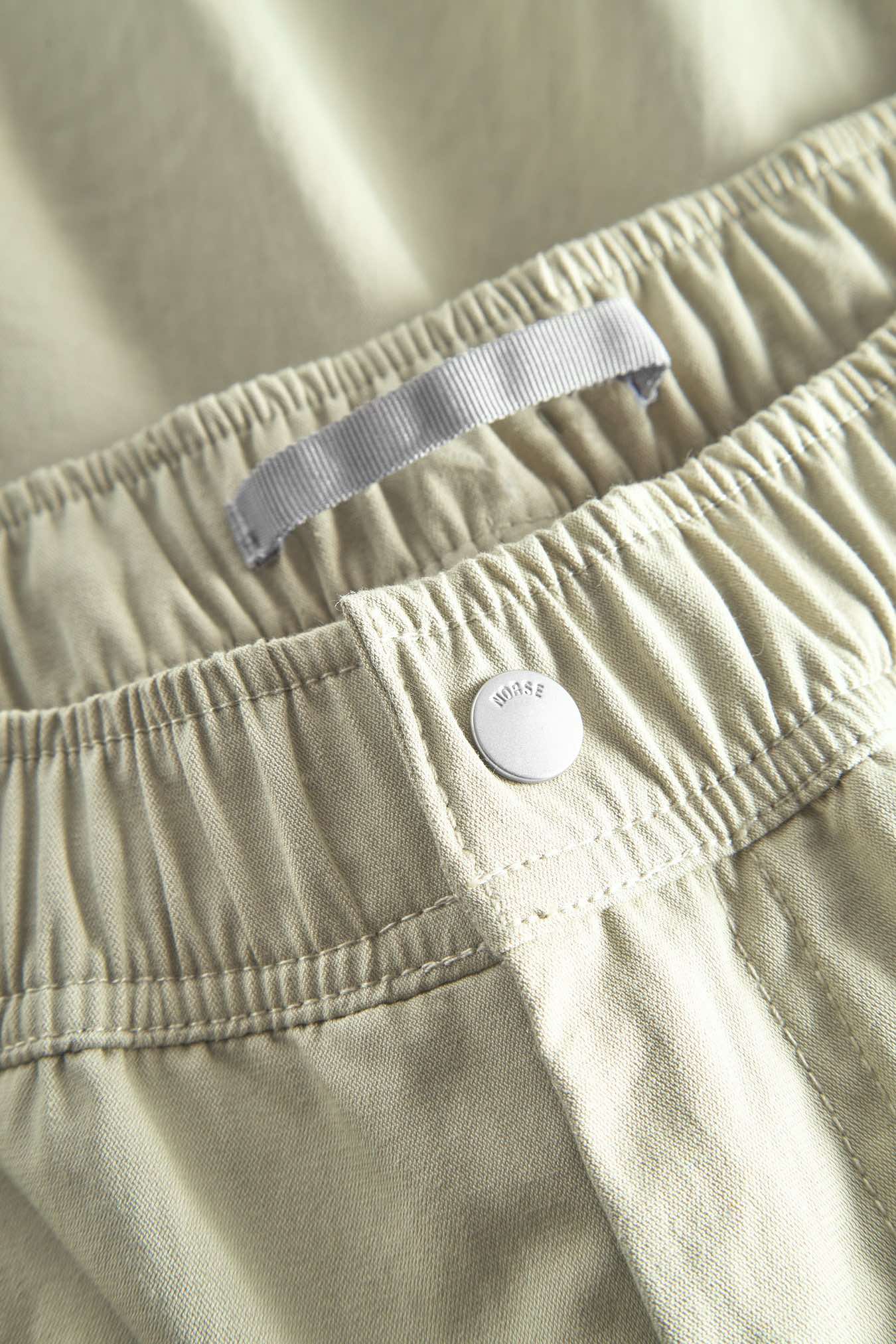 NORSE PROJECT RAGNAR FINE BROKEN TWILL SHORTS - ELM