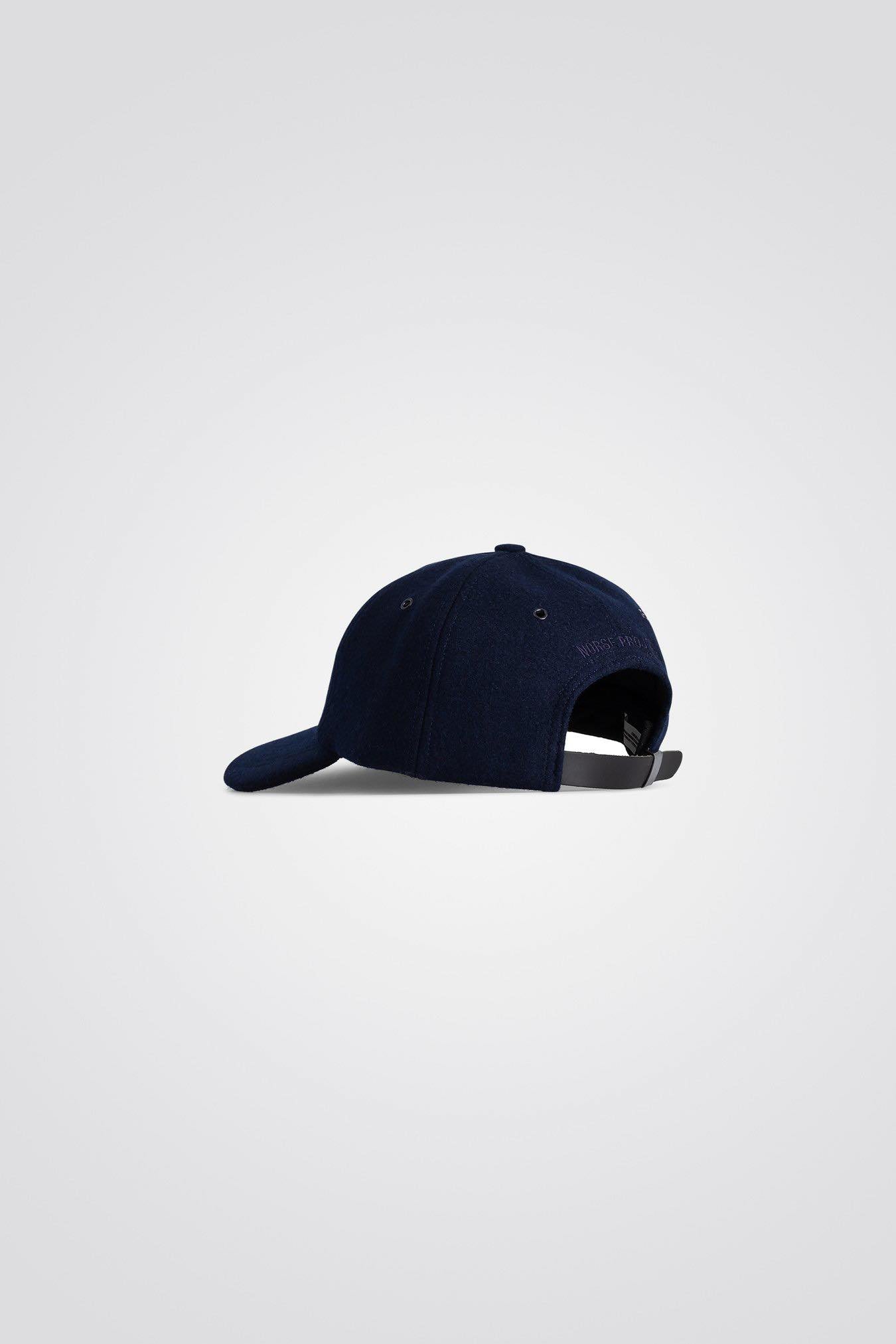NORSE PROJECTS WOOL SPORTS CAP - DARK NAVY