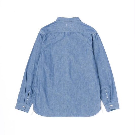 OMOTO DENIM 5017 HIGH DENSITY CHAMBRAY WORK SHIRTS 5.5OZ - INDIGO